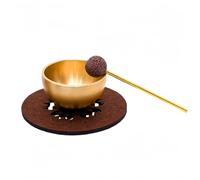 Mini bol chantant, son d'ange réconfortant, petit ensemble de bols chantants avec maillet et coussin, instrument portable pour la méditation, ensemble de bols chantants tibétains anti-stress, ens