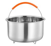 Mini bol vapeur en acier inoxydable 304 avec poignée et support pour la cuisson, l'ébullition et la cuisson à la vapeur (moyen)