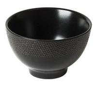 Mini bol Vésuvio noir 9,5 cm (lot de 6) - Table Passion - Noir - Grès Noir G