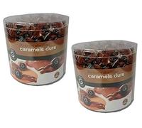 Mini bonbons d'accueil Gilbert - Lot de 2 x 1,4 kg Bonbon Caramels durs, Mini bonbons pour salle s'attente, guichet réception client, cabinet médical accueil magasin