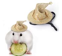 Mini bonnet pour hamster, petit animal - Costume de fête - Chapeau de magicien pour hamster - Petit bonnet créatif et avec mentonnière élastique réglable pour les fêtes, les anniversaires