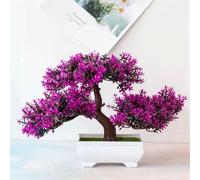 Mini-Bonsai Arbre artificiel l Plante décorative en pot pour la maison, le bureau et l'hôtel l Décoration d'intérieur à l'aspect authentique
