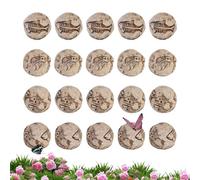 Mini Bonsai Figurines - Fishbone Planter Decor | Aquarium Sculpture Set Creative Ornament Detailed Pieces Decorative Accents for Terrarium, Fish Tank, Garden, Home, Office or Balcony Display