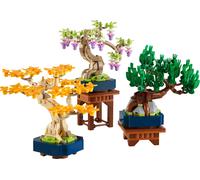 LEGO Botanicals Mini Bonsaïs - Set de Construction pour Adulte - 3 Plantes Artificielles avec Supports : Ginkgo, Pin Noir & Glycine - Maquette DYI pour Décoration Intérieure - Cadeau Original 10373