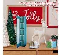 MINI BOOK ORNAMENT AVENT CALENDAR 2025 COUNTDOWN CALENDAR POUR DÉCORATION (MIX) (C)