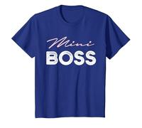 Mini Boss pour garçons et Filles T-Shirt, Enfant, Bleu Royal, 10 Ans
