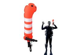 Mini bouée de plongée gonflable - Bouée en nylon en forme d'anguille en forme d'animal de dessin animé - Flotteur réfléchissant en forme d'animal - 10,63 x 3,54 x 3,54 pouces - Équipement