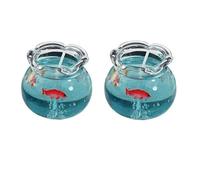Mini Bougie D'aquarium, 2 Bougies À Bulles Mignonnes, Bougies Relaxantes Pour La Méditation Dans La Chambre À Coucher, Soulagement De L'anxiété Et De L'insomnie, parfums Floral Frais