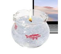 Mini bougie d'aquarium - Décoration mignonne parfumée, vase en verre esthétique, à thème aquatique, figurine de vie marine, catégorie de parfum d'intérieur, petit pot bleu pour fête d'intérieur