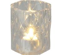 Mini bougies cristal LED Bougies chauffe-plat électriques Décoration de table Sans flamme Salle de bain