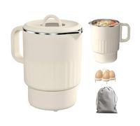 Mini Bouilloire électrique, 1L 600w en Acier Inoxydable Sans Bpa, Bouilloire de Voyage Pliable Avec Maintien Au Chaud Départ Différé, Petite Bouilloire électrique Portable our Café Thé Camping Bureau