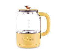 Mini bouilloire multifonctionnelle en acier inoxydable de 0,8 L, verre borosilicate à haute température, contrôle la, 6 fonctions principales