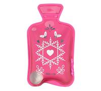 Mini Bouillotte Chaufferette Poche **Edition limitée Hiver 2018-2019** (Neige rose)