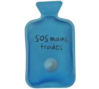 Mini Bouillotte Chaufferette Poche Mots Fun Bleu