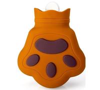 Mini bouillotte en silicone en forme de patte d'ours - 200 ml - Pour adultes et enfants - Marron clair