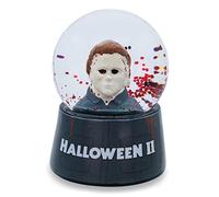 Mini boule à neige Halloween II Michael Myers 7,6 cm avec paillettes tourbillonnantes | Souvenir de collection de film d'horreur