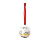 Mini Boule de Noël en Porcelaine 2024 4,5 cm