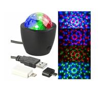 Mini boule disco RVB USB / Lightning avec capteur acoustique