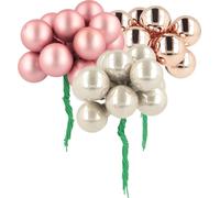 Mini-boules de Noël décoratives Baies miroir verre