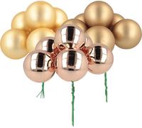 Mini-boules de Noël féeriques en verre pour une décoration élégante