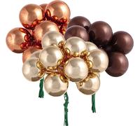 Mini-boules de Noël verre fil brun or 25mm 140 pcs Décorations de Noël Arbre de Noël