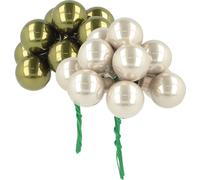 Mini-boules décoratives sur fil pour l'Avent et Noël
