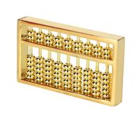 Mini boulier en Laiton, Outil de calcul mathématique Chinois à 9 Vitesses, 4,5 x 0,5 x 2,5 cm, Style Vintage, Outil éducatif pour Enfants et Adultes.