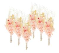Mini Bouquet de Fleurs Séchées Rose, Fleurs Stabilisées Rustiques