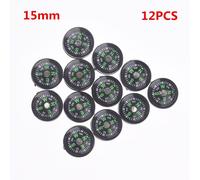 Mini Boussole À Boutons, 15/20/25mm, 12 Pièces, Portable, Sports De Plein Air, Voyage, Randonnée, Chasse, Survie D'urgence