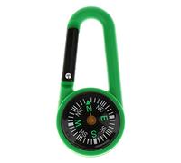 Mini boussole Camping Randonnée Mousqueton Outdoor Guide Porte-clés Vert