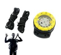 Mini Boussole De Plongée - Boussole De Plongées sous-Marine Étanche avec Corde | Boussoles Lumineuses avec Fenêtre Latérale, Accessoires De Plongée sous-Marine
