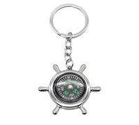 Mini boussole portable - Porte-clés en métal avec construction robuste pour la randonnée | Parfait pour l'exploration, l'alpinisme, la pratique sur le terrain, le camping, le sac à dos
