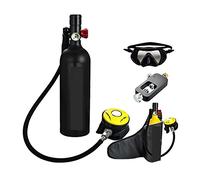 Mini bouteille de plongée, Bouteille De Plongée Fournitures De Natation Respirateur De Plongée Bouteille D'oxygène De Plongée pour le sauvetage en exploration sous-marine ( Color : Black Package B , S