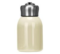 Mini bouteille d'eau isotherme en acier inoxydable anti-fuite, portable avec crochet, 300 ml, vert (blanc, 13 x 7,5 cm)