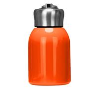 Mini bouteille d'eau isotherme en acier inoxydable anti-fuite, portable avec crochet, 300 ml, vert (orange, 13 x 7,5 cm)