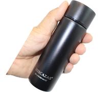 Mini Bouteille Isotherme 150 Ml, Gourde Dopper Inox 316 (Noir)