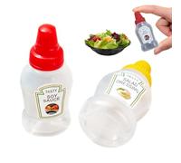Mini bouteilles à condiments | Bouteille à presser de sécurité alimentaire pour vinaigrette - Récipients à sauce alimentaires polyvalents pour sucre d'érable, tomate, barbecue et plus encore
