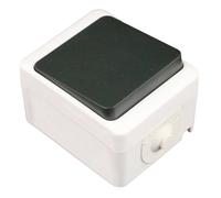 Mini bouton poussoir 10A IP54 - noir - Zenitech