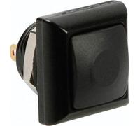 Mini-Bouton-Poussoir - Carré - Métal - Capuchon De Protection Noir - 1P Spst Off-(On)