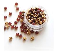 Mini boutons en perles de poupée Ultra-petits, 5mm, 100 pièces, boucle ceinture for bricolage, vêtements, chemise, chaussures, accessoires couture, Scrapbooking Pour Robes(16 Brown)