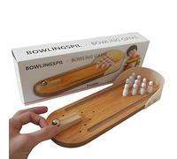 Mini Bowling Jeu de Plateau de Jeu de Plateau de Jeu de Bowling Palet Breton Jeu Extérieur Jeu de Piste de Bureau Mini Jeux Jeu de Quilles en Bois set de Table de Bowling Jeux de Table en Bois