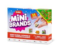 Mini Brands Calendrier de l'Avent en édition limitée Retro Grocery, Foodie, and Toy Calendrier de l'Avent de 24 Jours, Miniatures de Vraies Marques à Collectionner