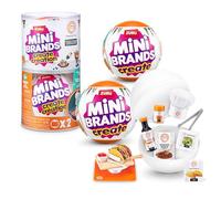 Mini Brands Create MasterChef Série 2 2 Pack de ZURU - Vrais Mini Plats avec Ingrédients, Outil UV LED et Carte Recette | Jouet DIY Capsule Non-Comestible à Collectionner pour Enfants, Ados et Adultes