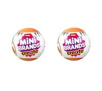 Mini Brands Create MasterChef Série 2 de ZURU (2PK) - Vrais Mini Plats avec Ingrédients, Outil UV LED et Carte Recette | Jouet DIY Capsule Non-Comestible à Collectionner pour Enfants, Ados et Adultes