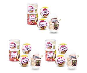 Mini Brands Create Mini Masterpieces Série 1, Capsule 2 Pack de ZURU, Vraies Créations Miniatures de Chefs-d'œuvre à Collectionner (Lot de 3)