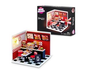 Mini Brands Mini Spaces The Snack Shack LED Snack Bar Playset de ZURU | Kit DIY Mini Spaces a construire, scene snack bar miniature lumineuse, exposer miniatures Mini Brands, cadeau