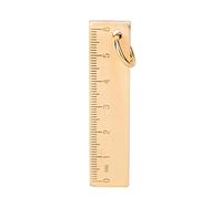 Mini Brass Ruler 6cm Length 3mm Thickness | Hand Polished Solid Brass Scale | Pocket Ruler for Office/School/Crafts | Unique Oxidizing Patina Over Time