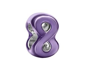 Mini breloque infinie violette