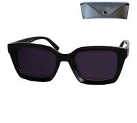 Mini Brille - Lunettes de Soleil de Lecture Femme, Rétro Style Œil-De-Chat Rectangulaire Noir, Monture Carrée Plastique Épaisse Noir, Etui ou Boite, Lunettes de Lecture Femme + 1.0 Dioptrie