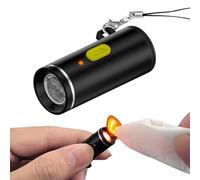 Mini briquet électrique USB-C, coupe-vent, imperméable, sans flamme, mini briquet portable pour chargeur USB de type C, banque d'alimentation (noir)